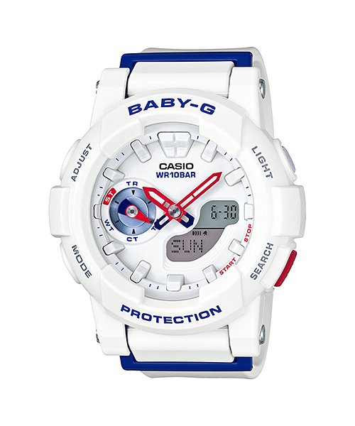 นาฬิกา Casio Baby-G White Tricolor series รุ่น BGA-185TR-7A ของแท้ รับประกัน1ปี