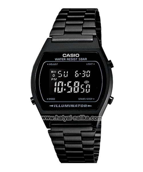 นาฬิกา คาสิโอ Casio STANDARD DIGITAL Black Out รุ่น B640WB-1B (นำเข้า Europe ไม่มีขายในไทย) ของแท้ รับประกัน1ปี <หายากมาก>