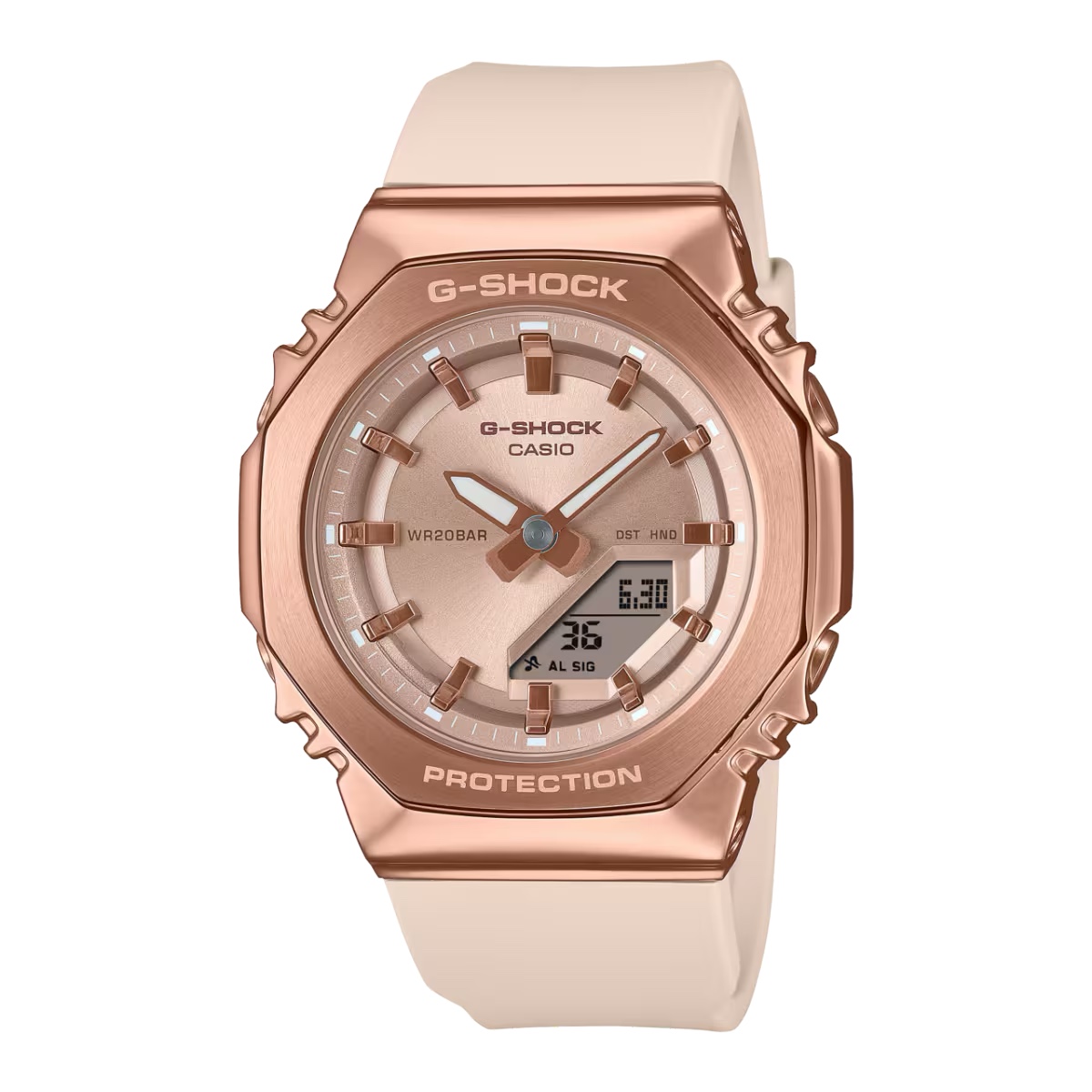 นาฬิกา Casio G-Shock Women ไซส์มินิ Metal Covered GM-S2110 series รุ่น GM-S2110PG-4A ของแท้ รับประกัน1ปี