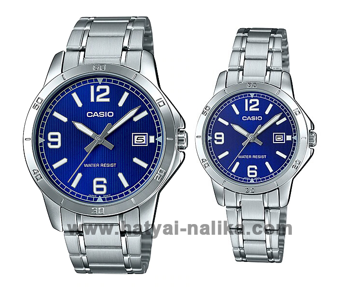 นาฬิกา คาสิโอ Casio SETคู่รัก รุ่น MTP-V004D-2B+LTP-V004D-2B ของแท้ รับประกัน1ปี