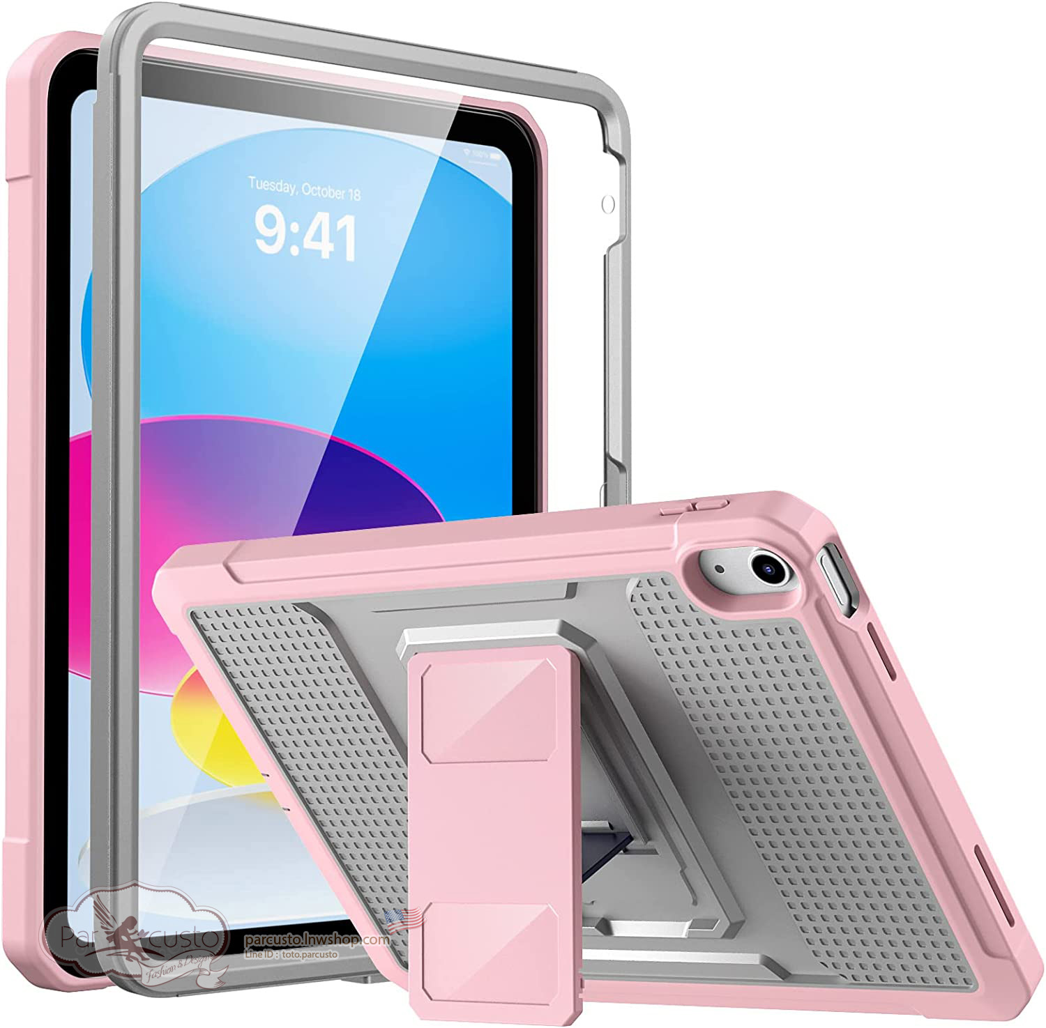 เคสกันกระแทก Apple New iPad 10.9 Gen 10 (2022) [Rugged Hybrid] จาก MoKo [Pre-order USA]