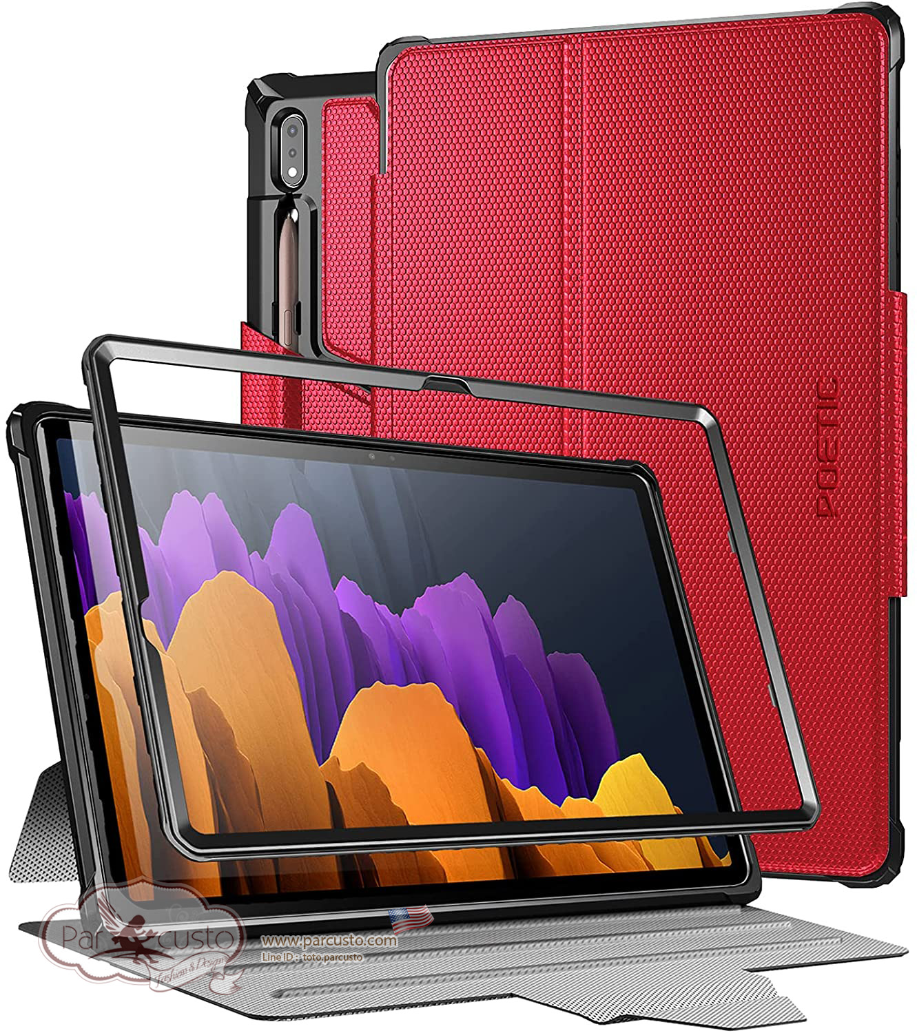 เคส Samsung Galaxy Tab S7 Plus 12.4 inch 2020 [Explorer Series] จาก Poetic [Pre-order USA]