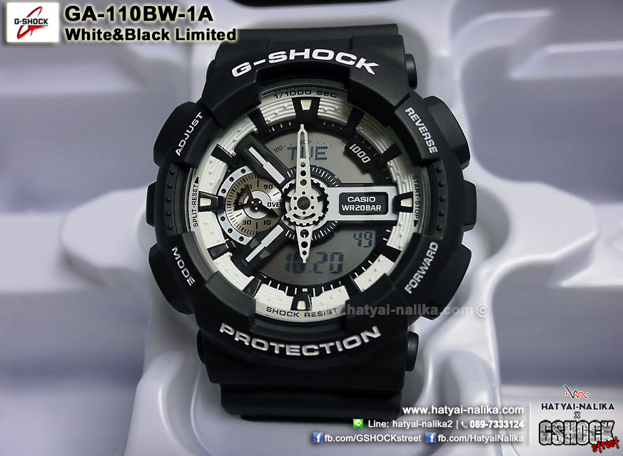 นาฬิกา Casio G-Shock Limited WHITE & BLACK series รุ่น GA-110BW-1A ของแท้ รับประกัน1ปี