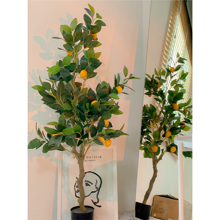 ต้นเลม่อนปลอม🍋 พร้อมกระถาง (ขนาด120cm)