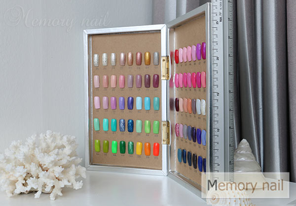 กล่องตัวอย่างสีเจล,กล่องตัวอย่างสีทาเล็บเจล,กล่อง โชว์ สี เจล