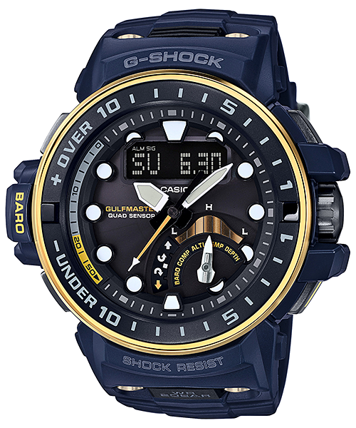 นาฬิกา คาสิโอ Casio G-Shock GULFMASTER 4-sensors Limited Master of G ชุด Master in Navy Blue series รุ่น GWN-Q1000NV-2A (นำเข้า Japan) ของแท้ รับประกัน 1 ปี