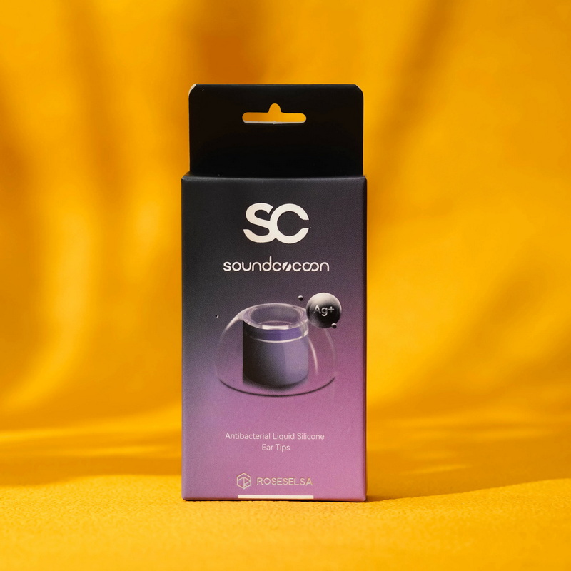 Rose Soundcocoon จุกหูฟังซิลิโคนเหลวสำหรับ IEM เพิ่มเสียงเบสและเสียงแหลมให้ชัดเจน 1 แพค 4 คู่
