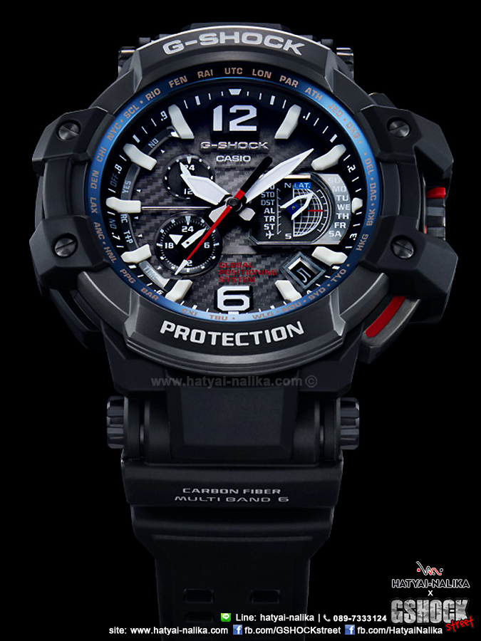 นาฬิกา Casio G-SHOCK นักบิน GRAVITYMASTER GPS Hybrid Wave Captor รุ่น GPW-1000-1A ของแท้ รับประกัน1ปี