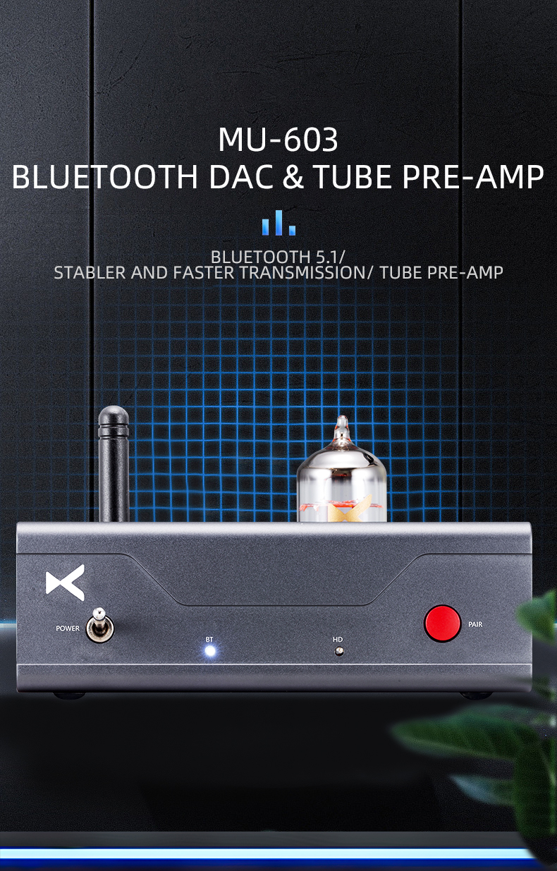 xDuoo MU-603 DAC&Amp หลอดแก้ว รองรับ Bluetooth ประกันศูนย์ไทย