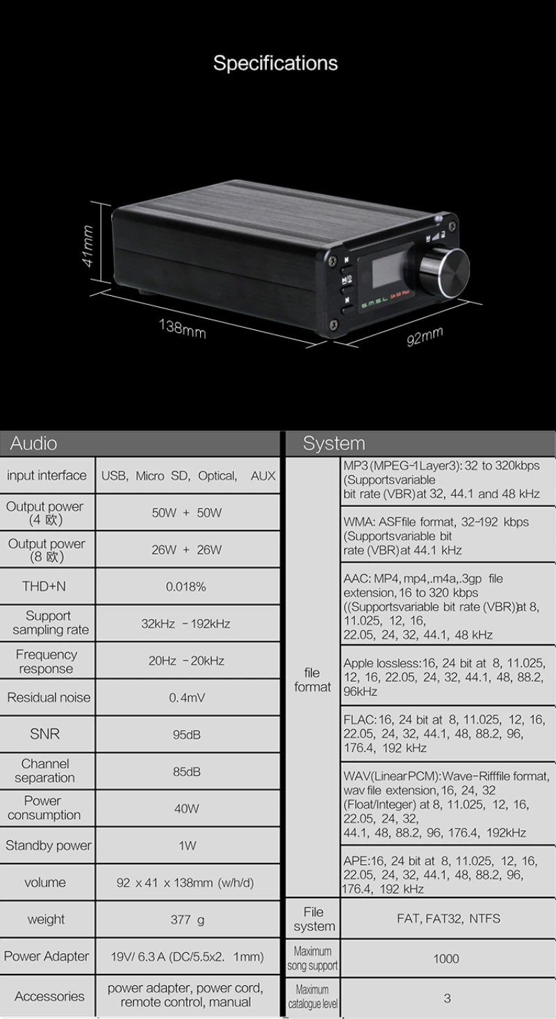 ขาย SMSL SA-50 PLUS DAP ตั้งโต๊ะพร้อม Amplifier ในตัว ประกันศูนย์ไทย