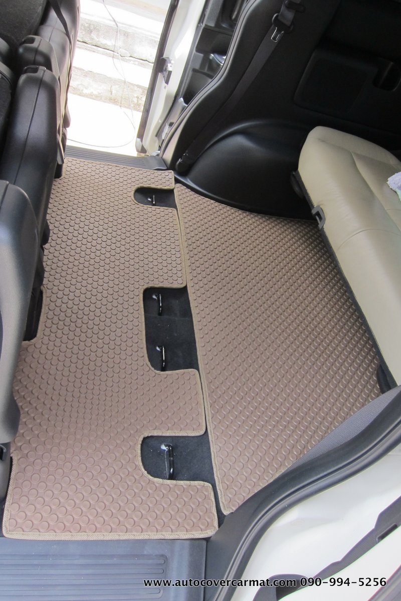 พรมปูพื้นรถยนต์ พรมกระดุม รถ HONDA STEPWAGON ชุดเต็มคันรวมท้าย จำนวน 7 ชิ้น