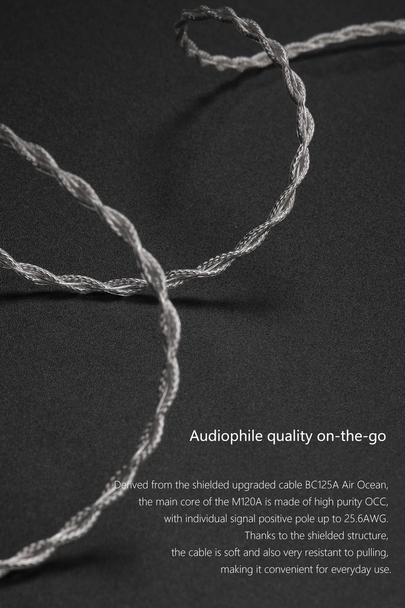 DD M120A สายอัพเกรดหูฟัง Litz OCC หุ้มฉนวน Litz OFC ชุบเงิน ประกันศูนย์ไทย