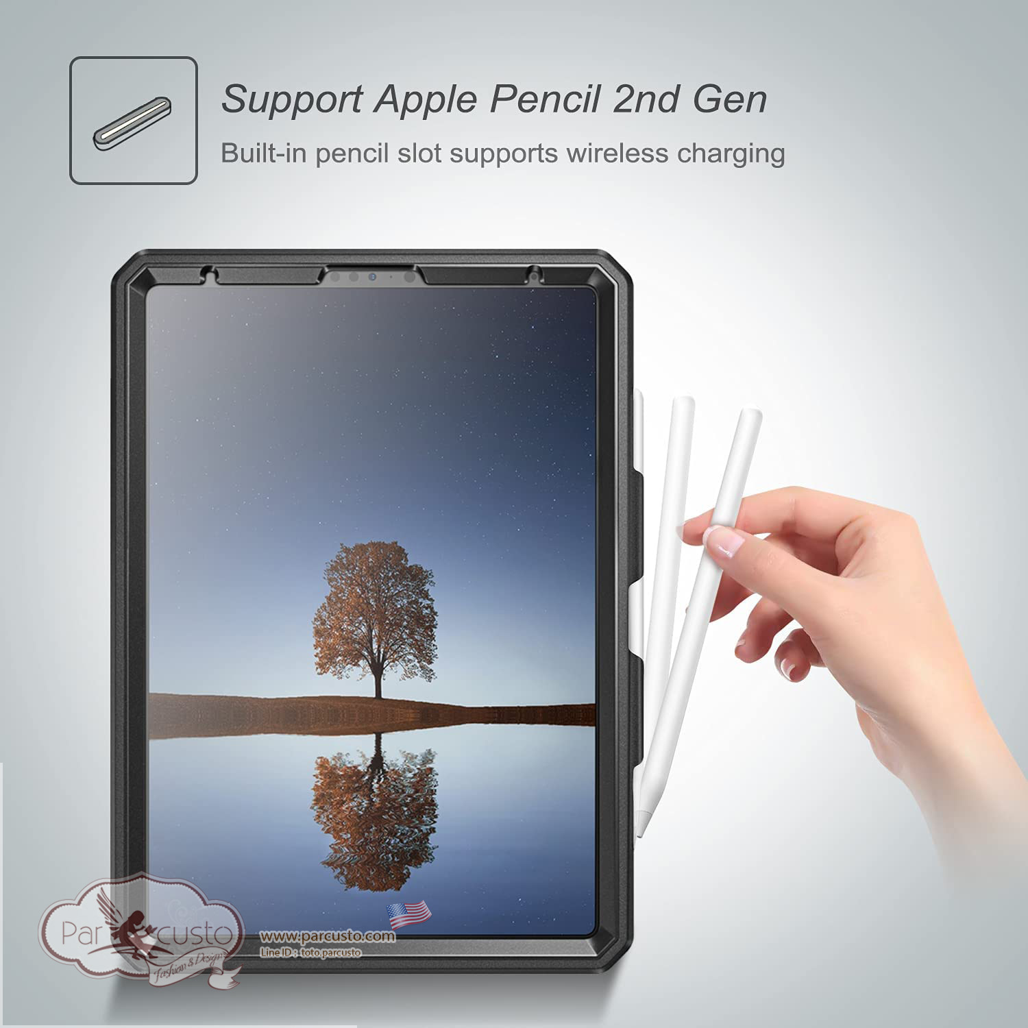 เคสกันกระแทก Apple iPad Pro 11 2021/2020/2018 [Tuatara Magic Ring] จาก Fintie [หมด]