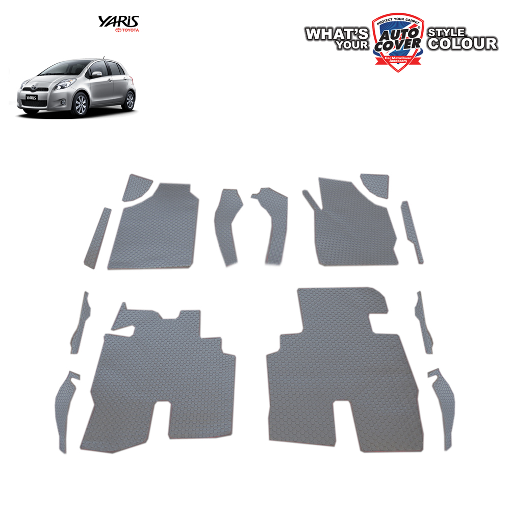 พรมปูพื้นรถยนต์ TOYOTA YARIS ปี 2008-2013 พรมกระดุม ชุดภายในห้องโดยสาร จำนวน 14 ชิ้น