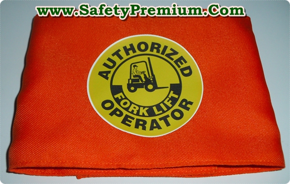 ปลอกแขน SAFETY สกรีนเฟล็กส์ (Image Flex หรือ flex sticker )