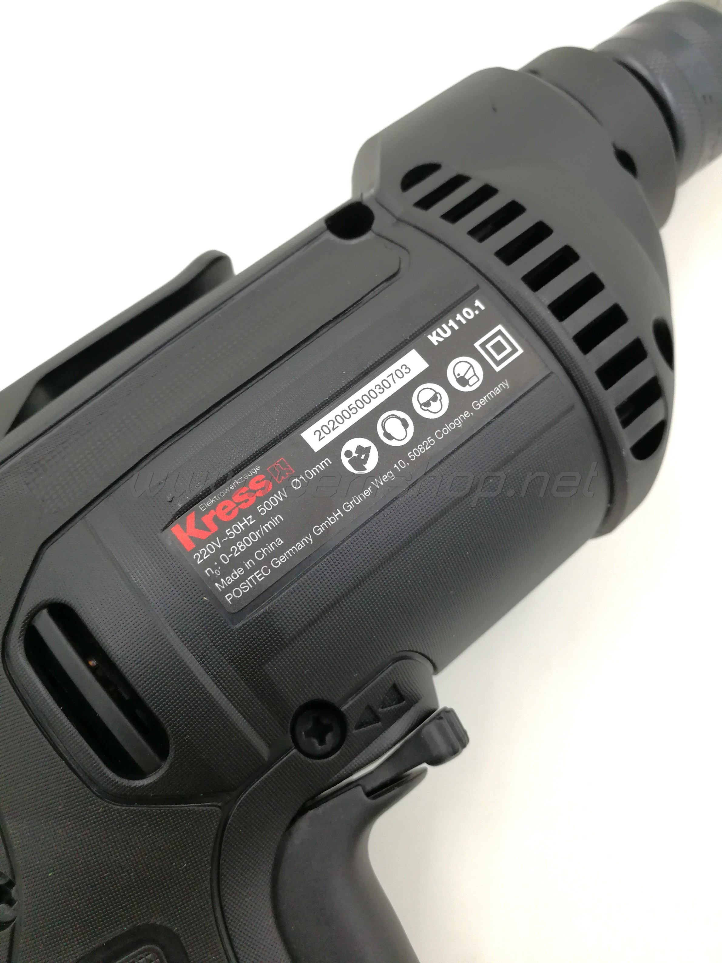 KRESS สว่านไฟฟ้า 10มม. KU110.1 500W. 3/8"