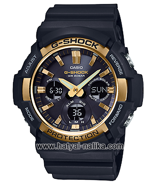 นาฬิกา Casio G-Shock Standard ANALOG-DIGITAL Tough Solar GAS-100 series รุ่น GAS-100G-1A (สีดำ-ทอง) ของแท้ รับประกัน1ปี