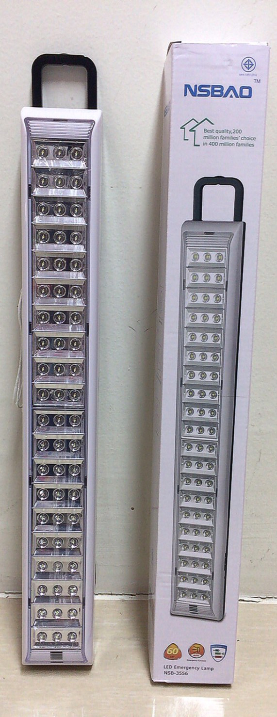 ไฟฉุกเฉิน LED 60 ดวง เกรดA มีสายเปิดปิดไฟ สินค้าแนะนำ ขายดีมาก YG3556