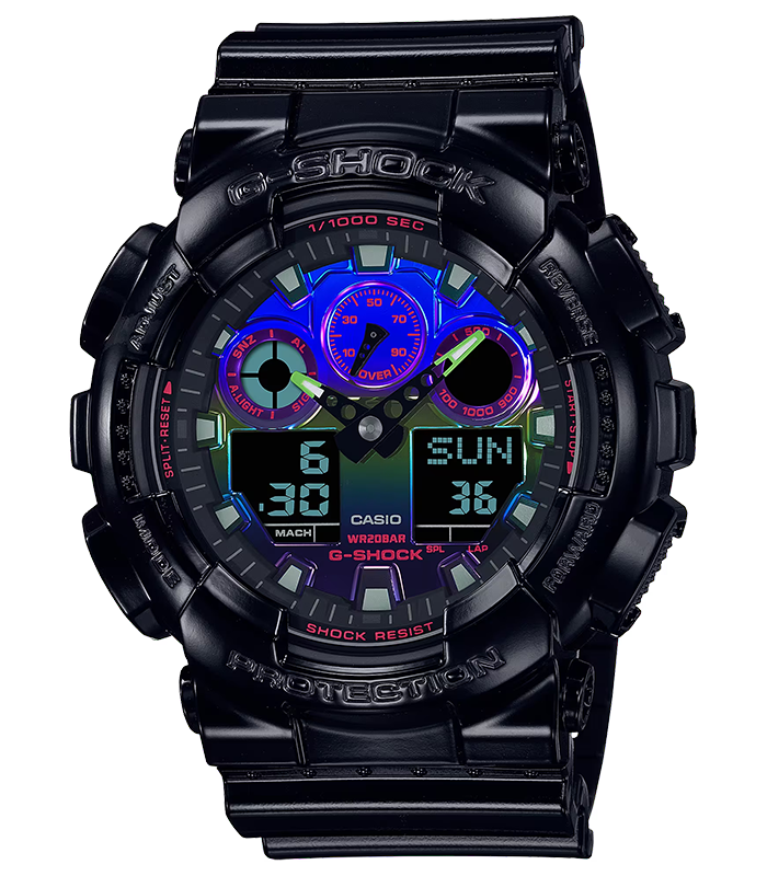 นาฬิกา Casio G-Shock Special color รุ่น GA-100RGB-1A ของแท้ รับประกัน1ปี