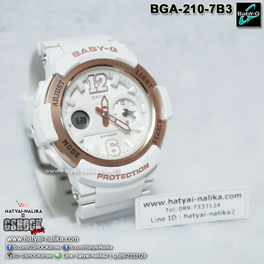 นาฬิกา Casio Baby-G Standard ANALOG-DIGITAL รุ่น BGA-210-7B3 ของแท้ รับประกัน1ปี (นำเข้า Japan)
