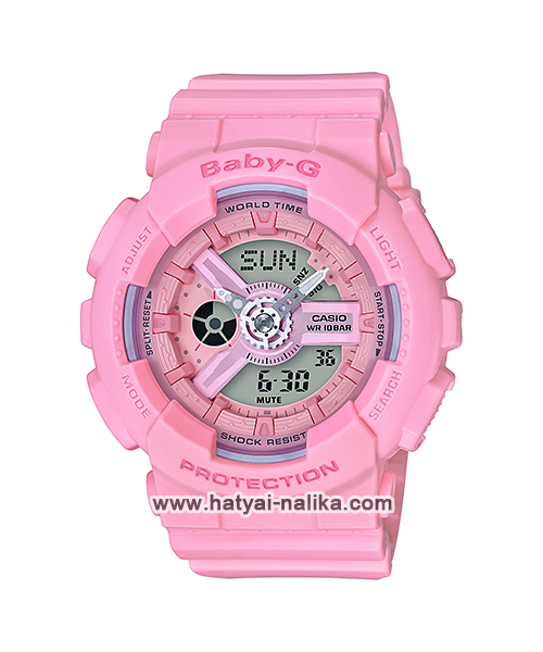นาฬิกา Casio Baby-G Pink Bouquet serie รุ่น BA-110-4A1 (ชมพูนมพาสเทล) ของแท้ รับประกัน 1 ปี