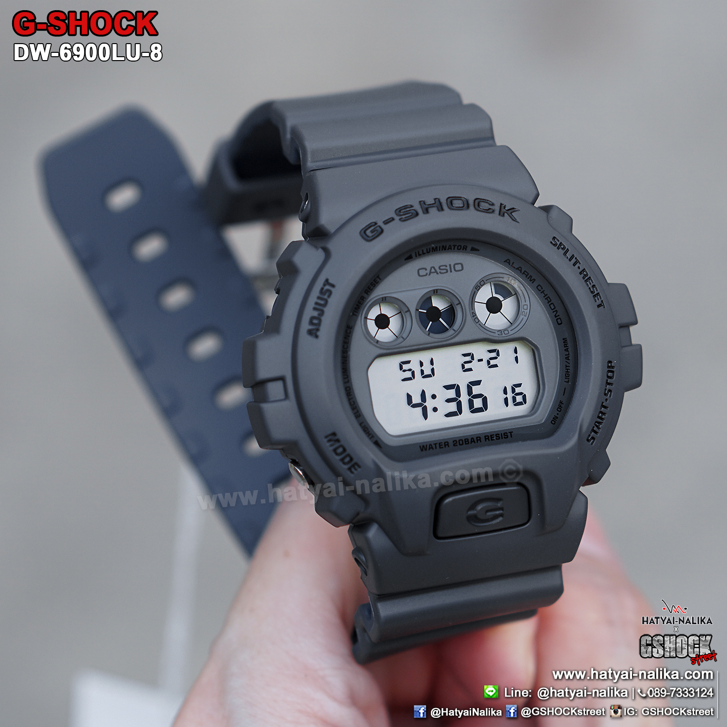นาฬิกา Casio G-Shock DW-6900LU Layered Color Utility series รุ่น DW-6900LU-8 ของแท้ รับประกัน1ปี