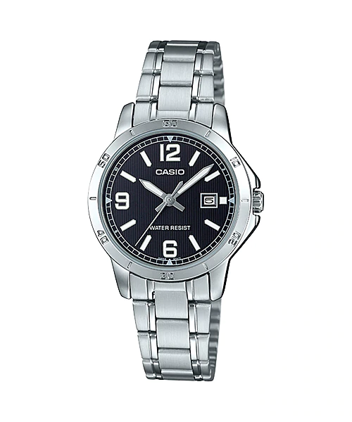 นาฬิกา Casio STANDARD Analog-Ladies' รุ่น LTP-V004D-1B2 ของแท้ รับประกัน 1 ปี