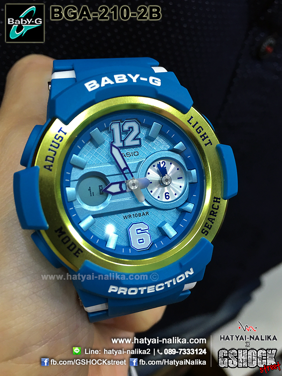 นาฬิกา Casio Baby-G Standard ANALOG-DIGITAL รุ่น BGA-210-2B ของแท้ รับประกัน1ปี