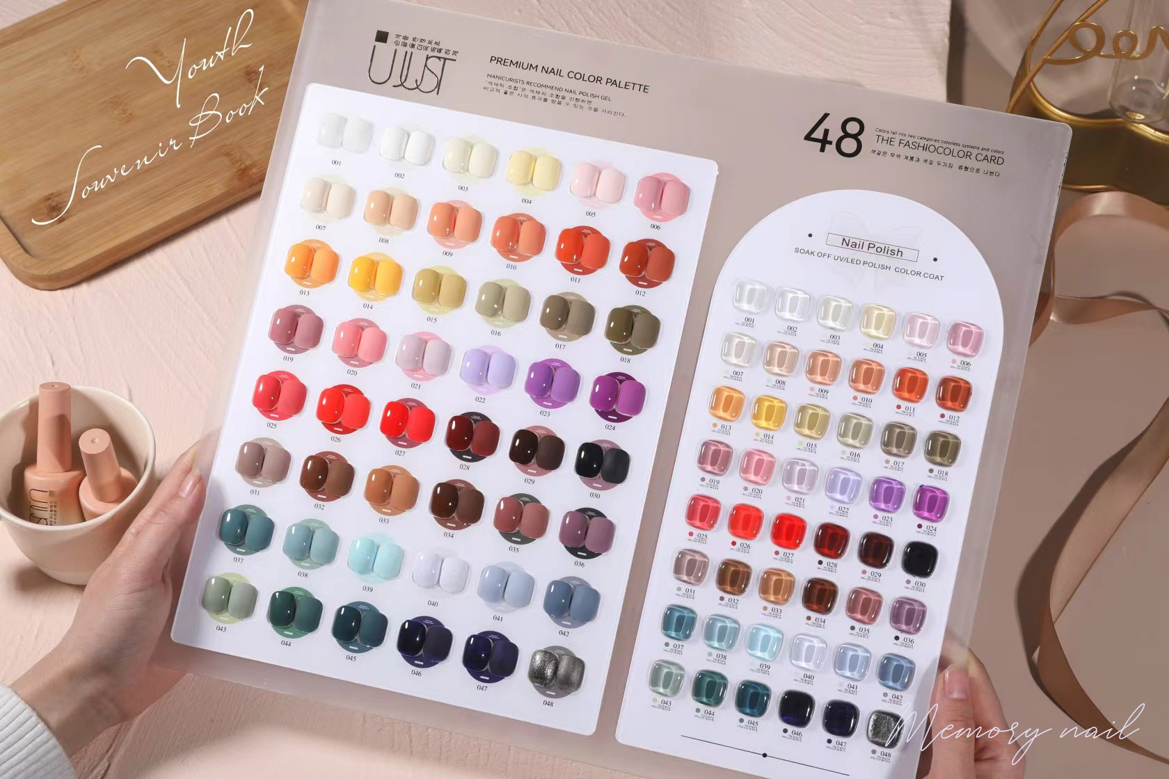 สีเจล U JUST ชุดใหญ่48สี สีทาเล็บเจล สีสวย สีเจลทาเล็บ แถมฟรีชาร์ตสี สวยมากๆ พร้อมส่ง!! PREMIUM NAIL GEL COLOR แถม เบส ท๊อปเจล