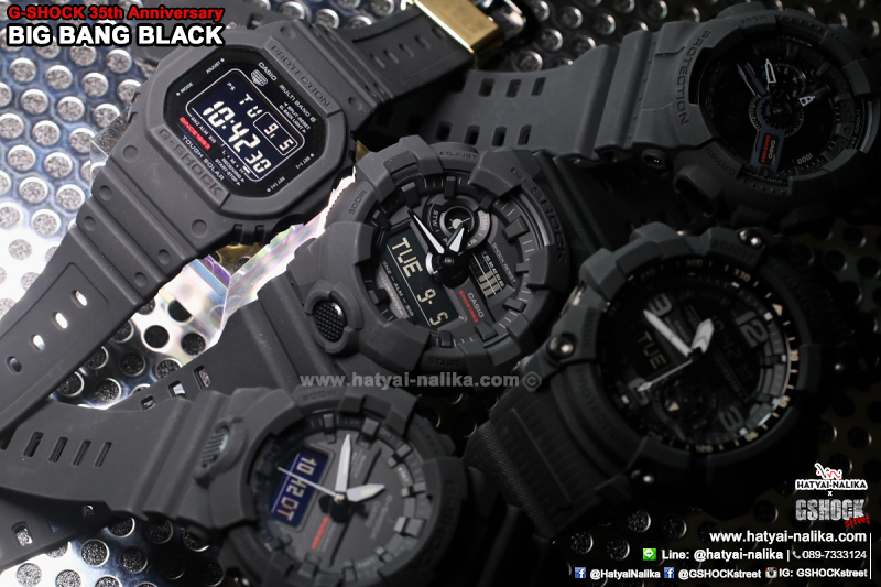 นาฬิกา Casio G-Shock 35th Anniversary Limited Edition BIG BANG BLACK series รุ่น GA-735A-1A ของแท้ รับประกัน1ปี