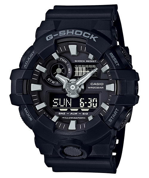 นาฬิกา คาสิโอ Casio G-Shock Standard ANALOG-DIGITAL รุ่น GA-700-1B ของแท้ รับประกัน 1 ปี