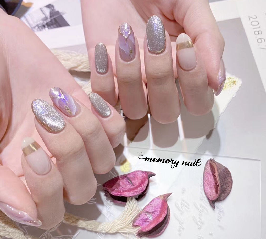 Silver Magnetic Gel สีเจลแม่เหล็ก สีเงิน สีเจลตาแมว สีเจลลูกแก้ว
