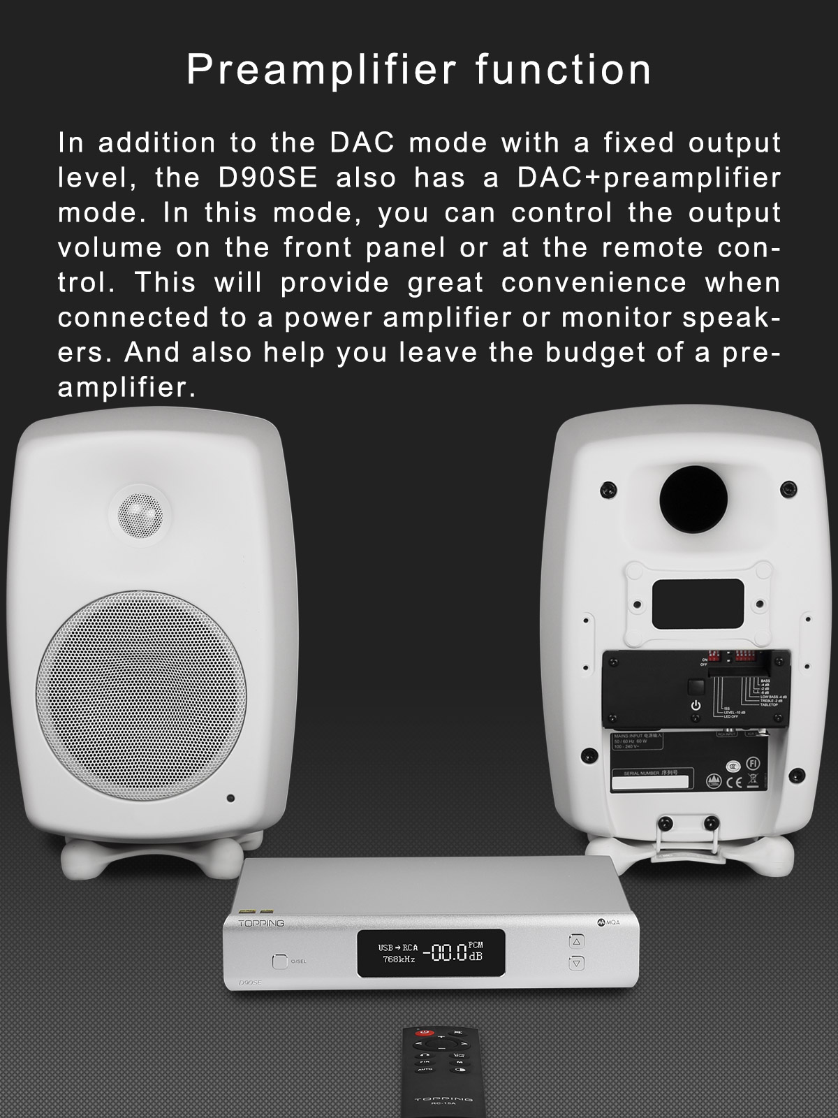 ขาย Topping D90SE Fully Balanced DAC รองรับ Dual Hi-Res ประกันศูนย์ไทย