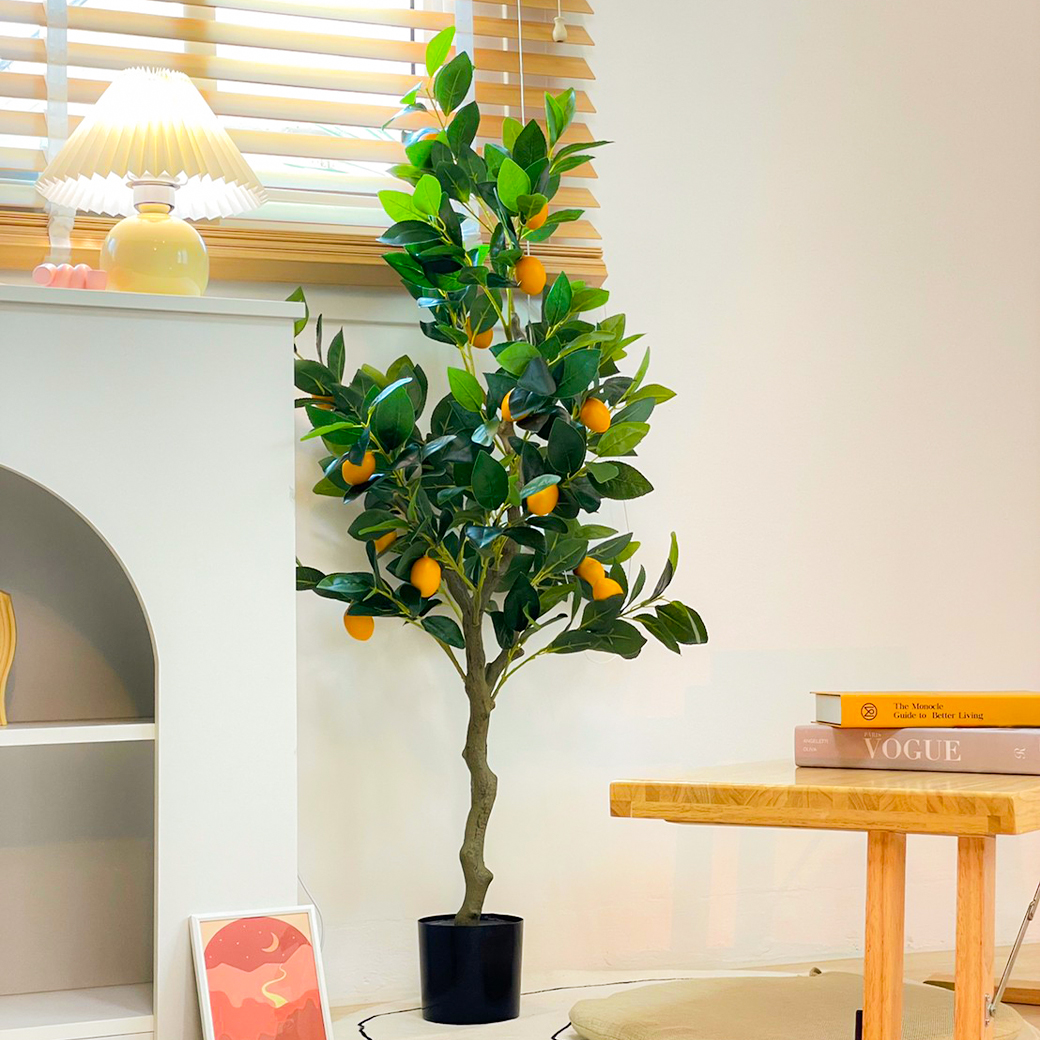 ต้นเลม่อนปลอม🍋 พร้อมกระถาง (ขนาด120cm)