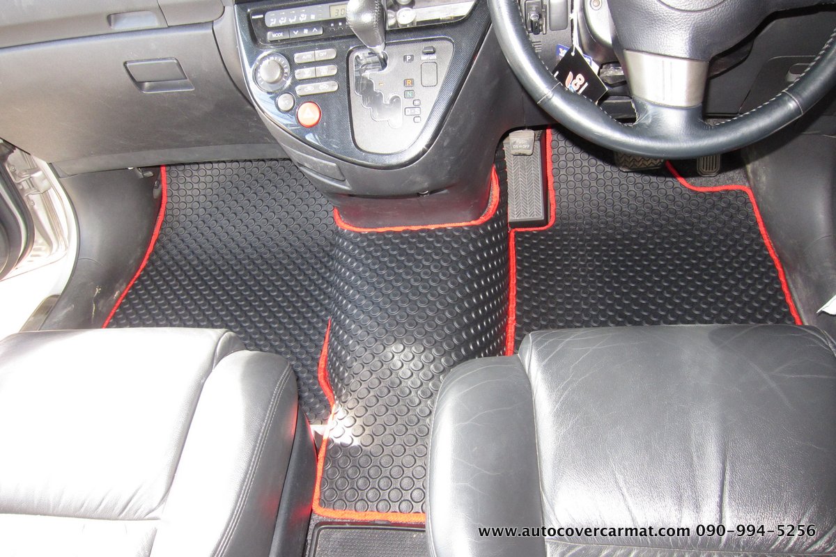 พรมปูพื้นรถยนต์ พรมกระดุม รถ TOYOTA WISH ปี 2003-2010 ชุดเต็มคัน+หลังเบาะ+แผ่นท้าย จำนวน 10 ชิ้น