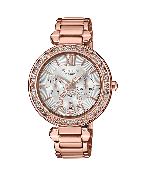 นาฬิกา คาสิโอ Casio SHEEN MULTI-HAND SHE-3061 series รุ่น SHE-3061PG-7A ของแท้ รับประกัน1ปี