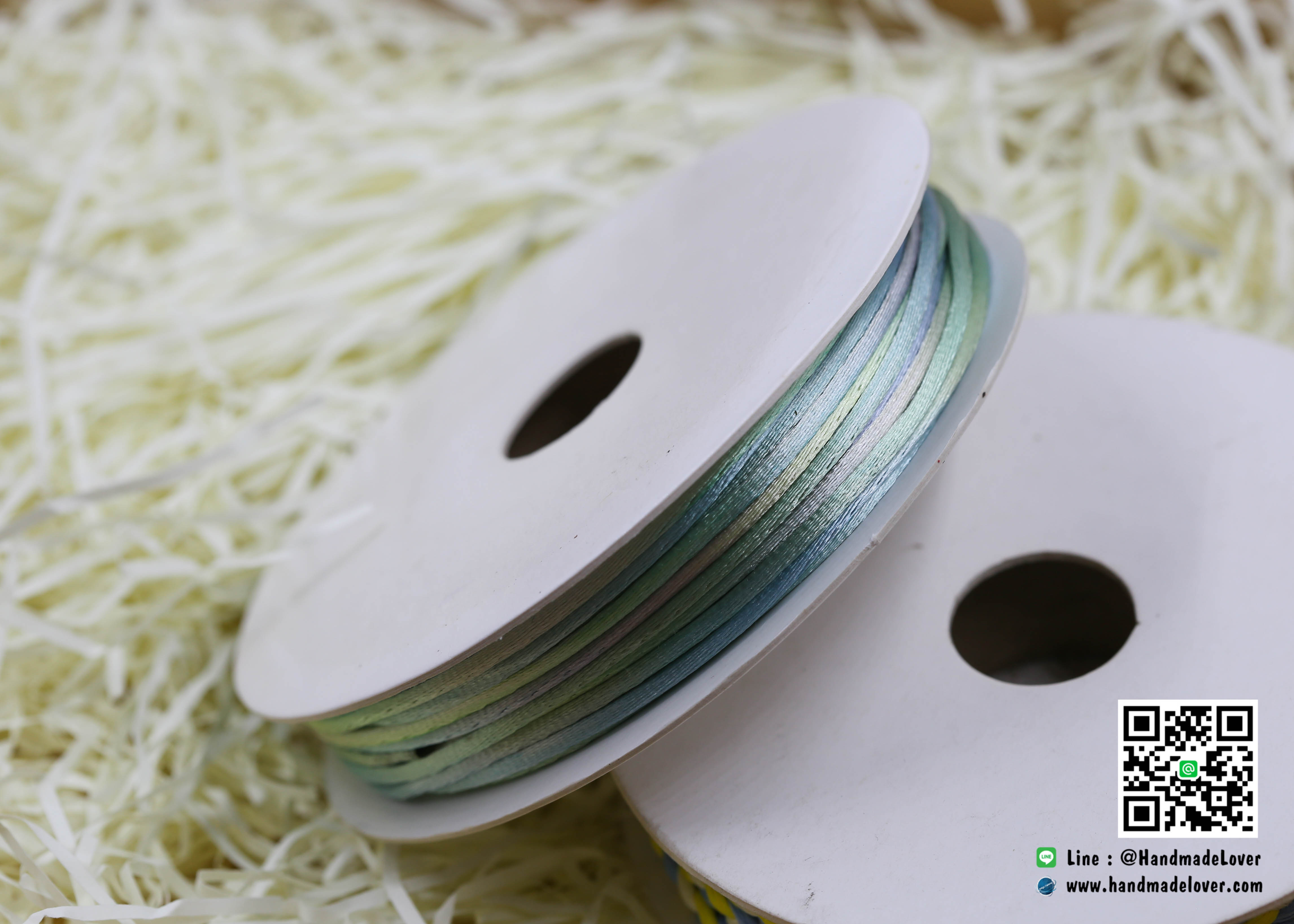 เชือกหางหนู สีรุ้ง [N16] ขนาด 2 มิล [อย่างดี เนื้อนุ่ม]