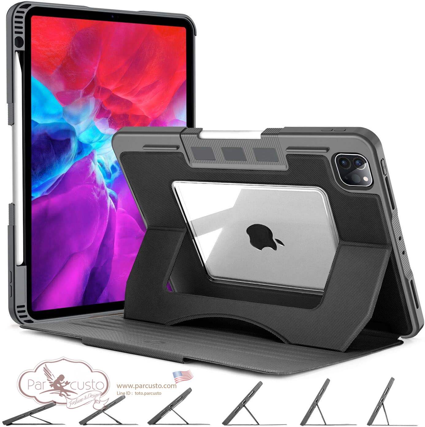 เคส Apple iPad Pro 11 2021/2020 จาก OCYCLONE [Pre-order USA]