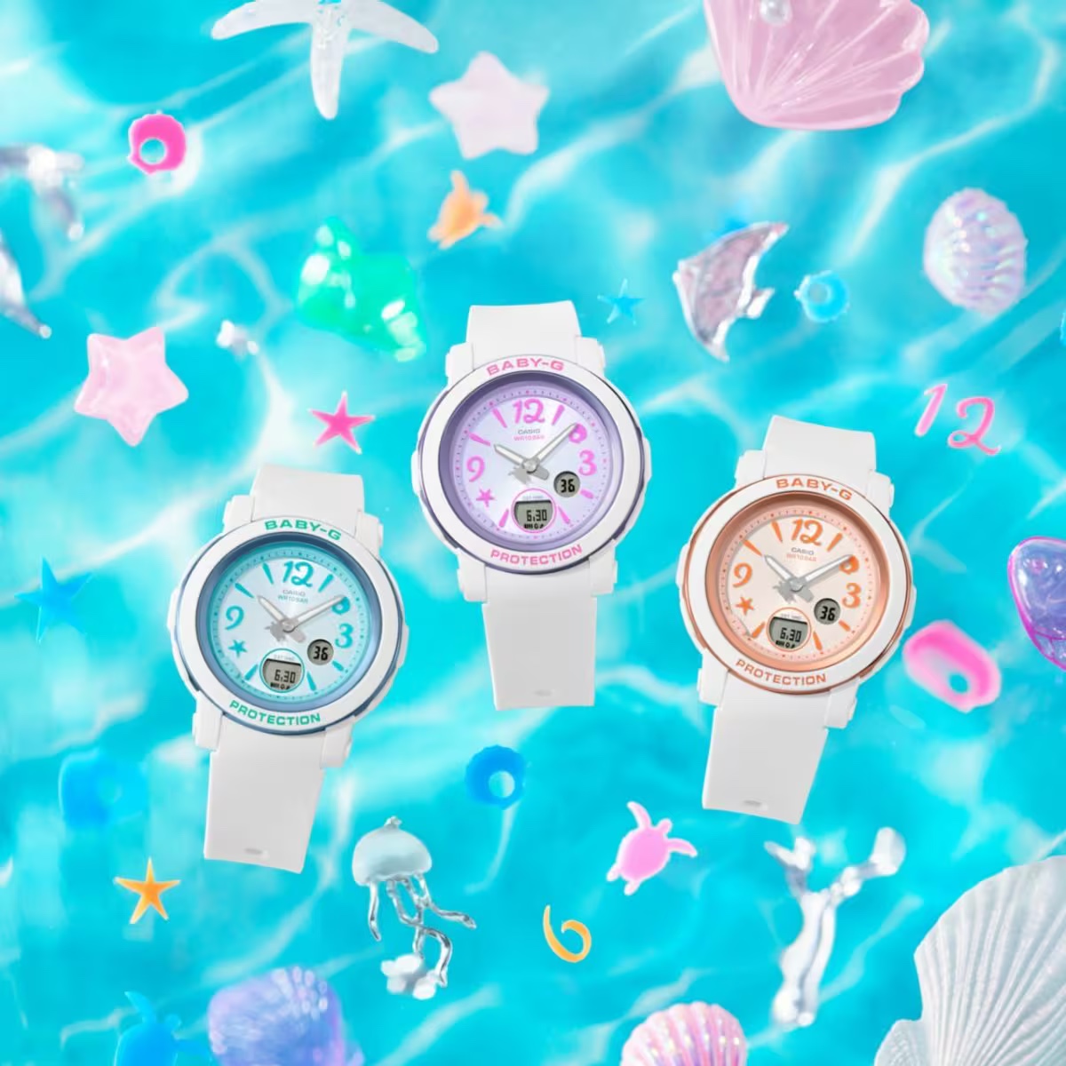 นาฬิกา Casio Baby-G ANALOG-DIGITAL BGA-290US Undersea series รุ่น BGA-290US-6A ของแท้ รับประกัน1ปี