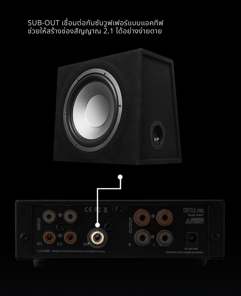 Leaudio cattlePro เพาเวอร์แอมป์คลาส D ประสิทธิภาพสูง คุณภาพเสียงขั้นสุด ประกันศูนย์ไทย