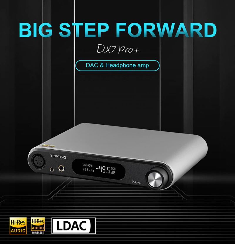 Topping DX7 PRO Plus NFCA Bluetooth DAC/AMP ตั้งโต๊ะครบจบในตัว ประกันศูนย์ไทย
