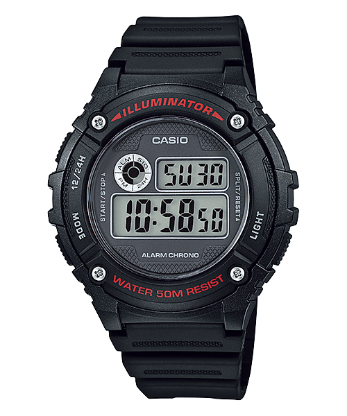 นาฬิกา Casio STANDARD DIGITAL รุ่น W-216H-1AV ของแท้ รับประกัน 1 ปี