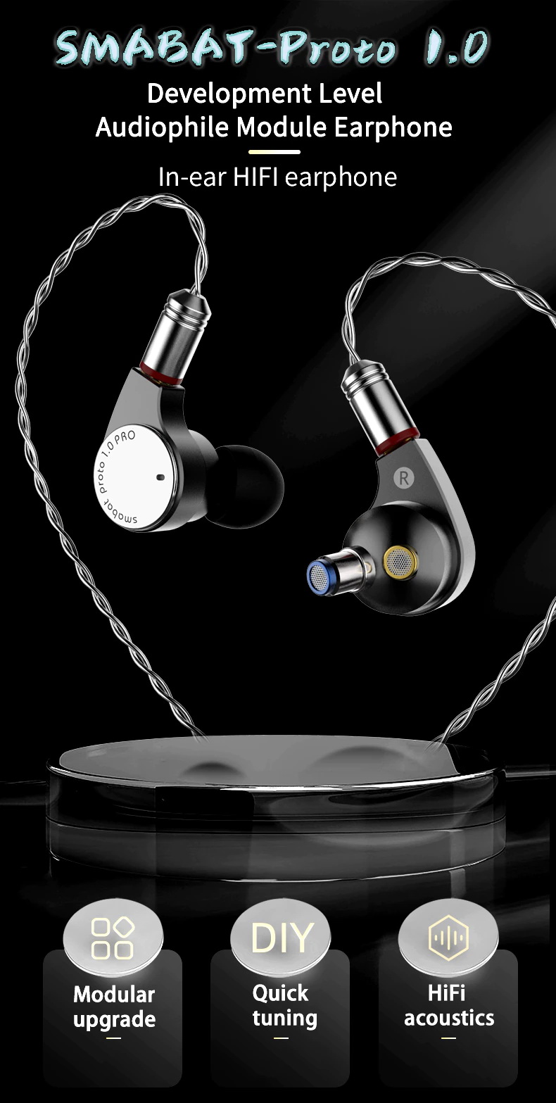 ขาย SMABAT Proto 1.0 หูฟัง IEMs พร้อมลูกเล่นถอดอัพเกรด Driver ได้ไม่ต้องบัดกรี