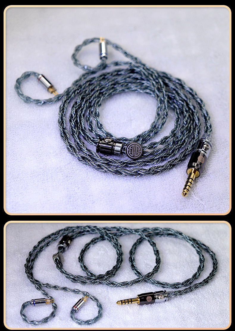 ขาย Hakugei Alfheim สายอัพเกรดหูฟัง 6N OCC Black Litz + ชุบเงิน 7N OCC Litz