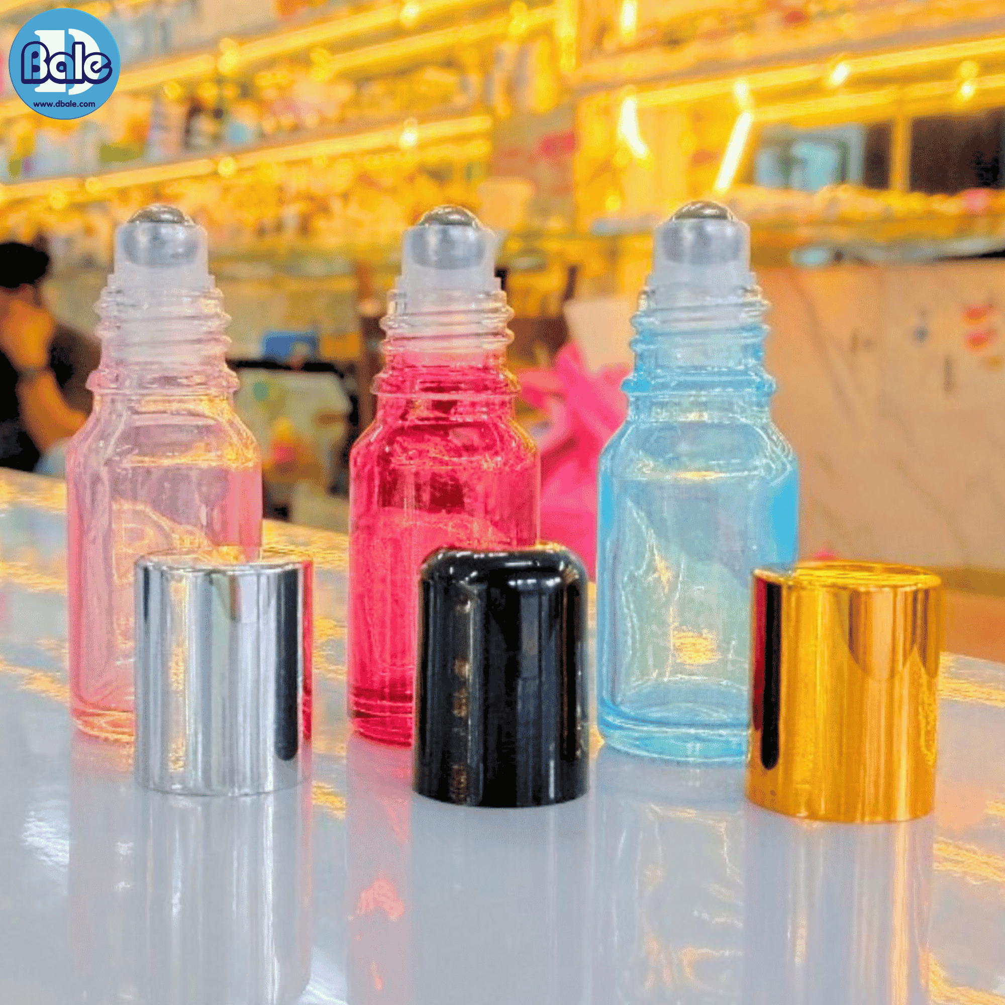 LK19 คอ 18mm. ลูกกลิ้ง ลูกกลิ้งเหล็กสีเงิน ใส่คู่กับขวดอโรม่า