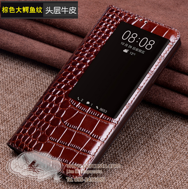 เคสหนังวัว Huawei Mate 20, Mate 20 PROและ Mate 20x (กรุณาระบุ) [มีหน้าต่าง] จาก Wobiloo [ Pre-order]