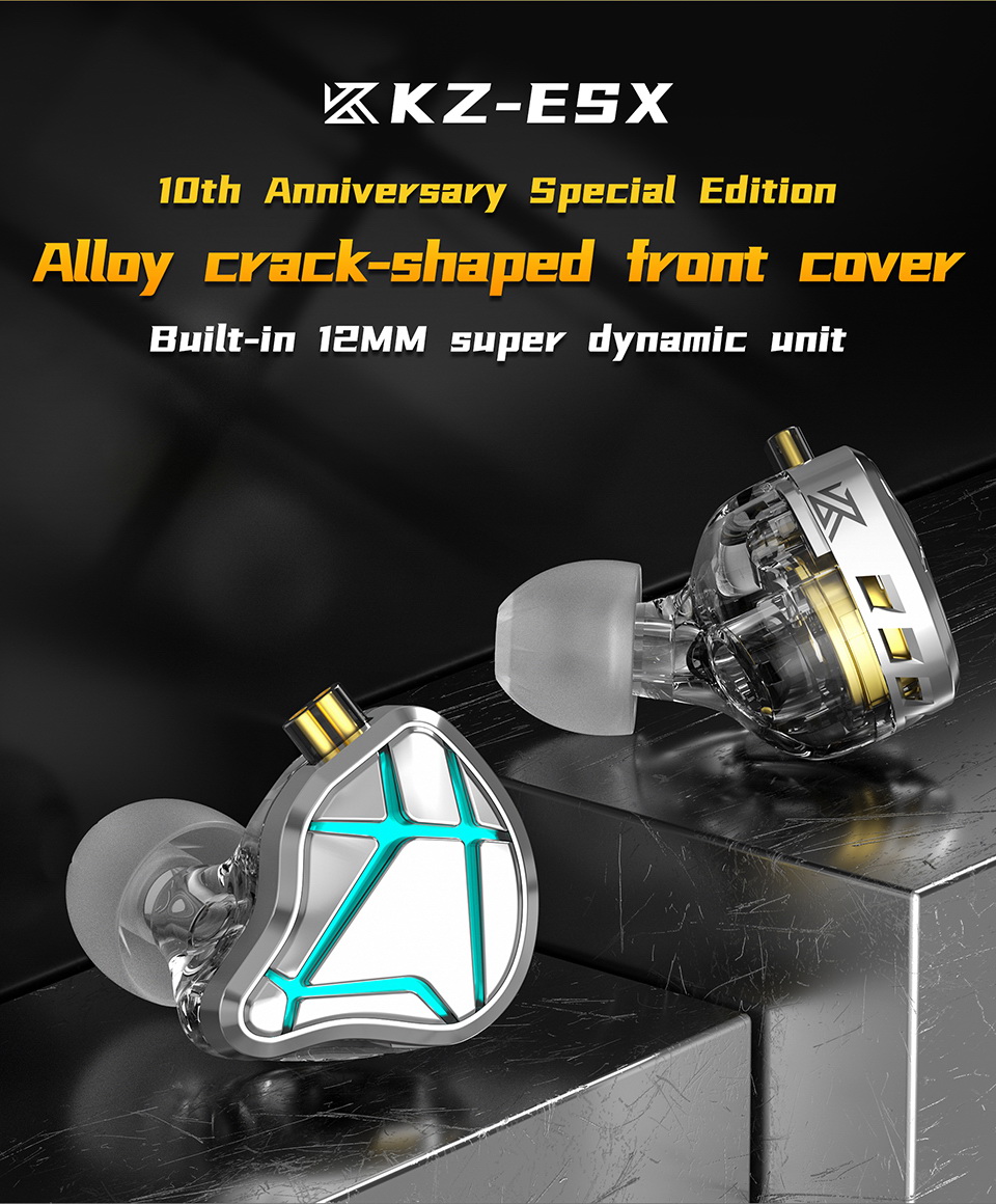 KZ ESX หูฟัง Super Dynamic ไดรเวอร์ ผลึกเหลว ประกันศูนย์ไทย