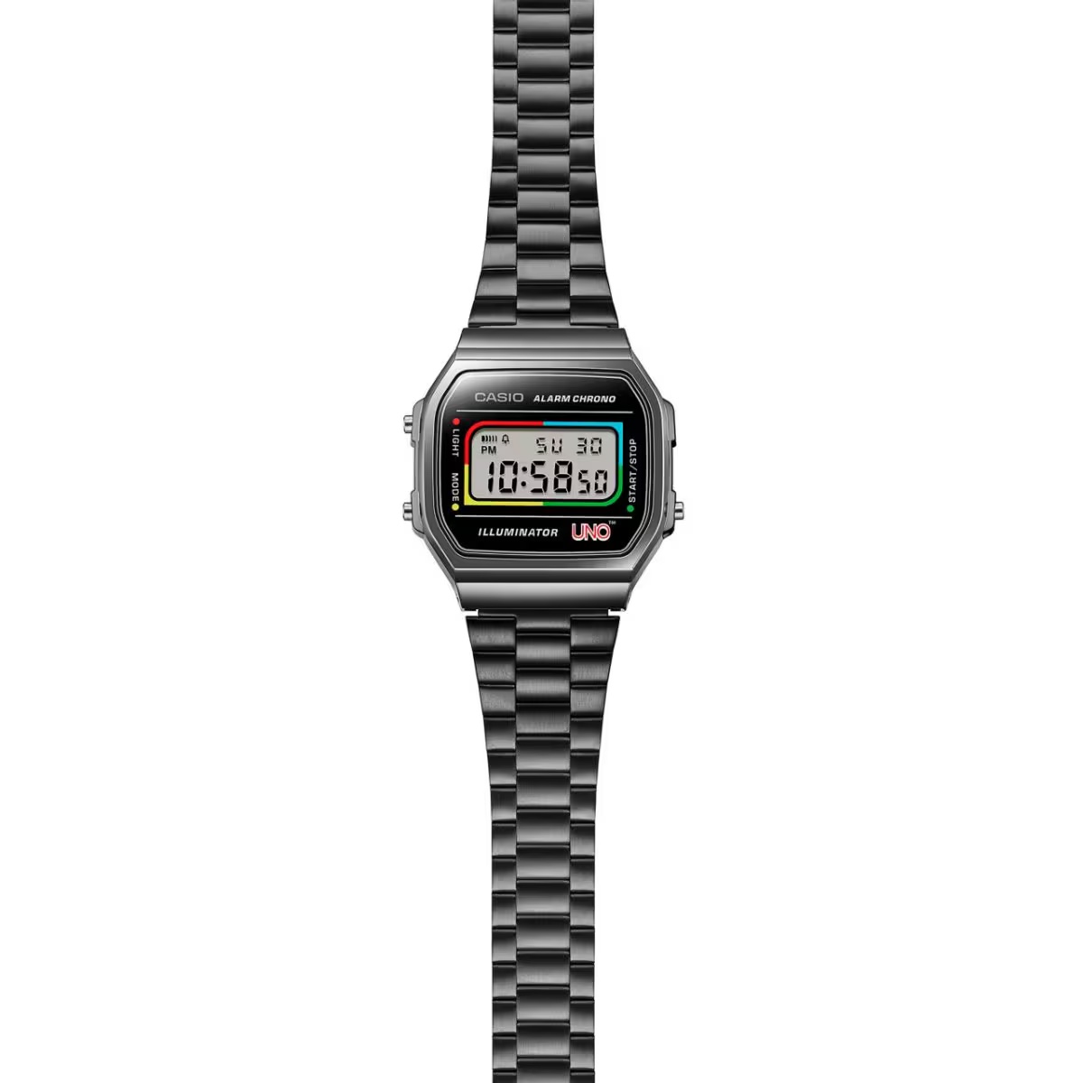 นาฬิกา คาสิโอ CASIO x UNO Card Game Vintage Limited รุ่น A168WEUC-1A ของแท้ รับประกัน1ปี
