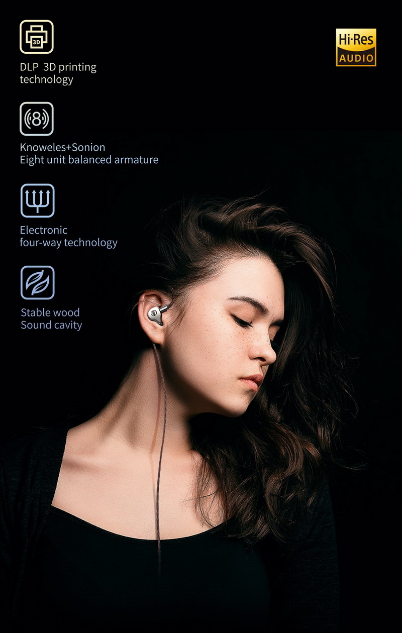 ขาย หูฟัง CIEM BGVP DM8 หูฟังหล่อหู 8 ไดรเวอร์ 8BA รองรับ Hi-Res ประกันศูนย์ไทย