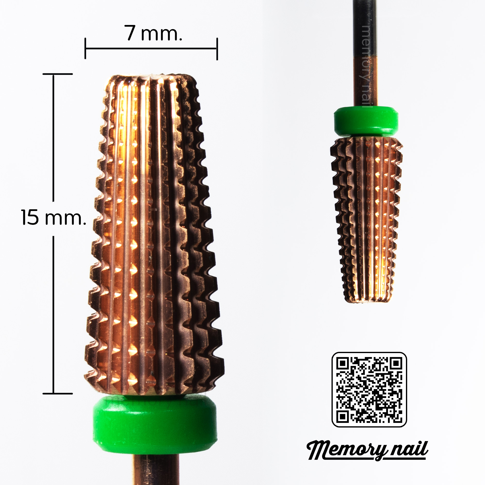 หัวเจียรเล็บ 5 IN 1 หยาบมาก Rose Gold Carbide 3/32 Coarse